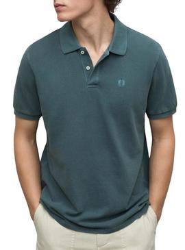  Polo Ecoalf Tedan verde para homem