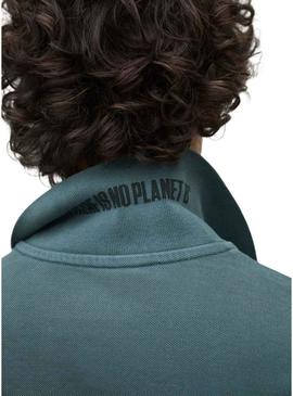  Polo Ecoalf Tedan verde para homem