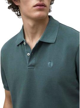  Polo Ecoalf Tedan verde para homem
