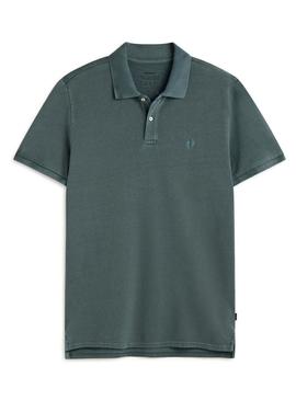  Polo Ecoalf Tedan verde para homem