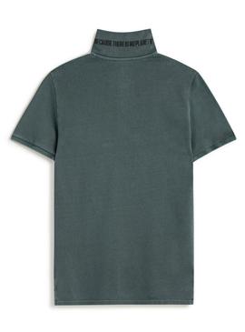  Polo Ecoalf Tedan verde para homem
