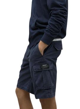 Shorts Ecoalf Ethic marinho para homem.