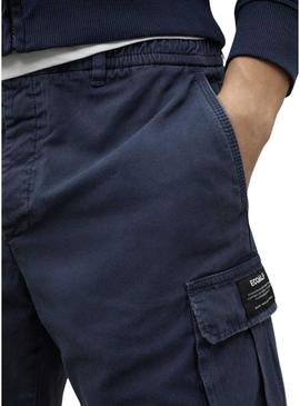 Shorts Ecoalf Ethic marinho para homem.