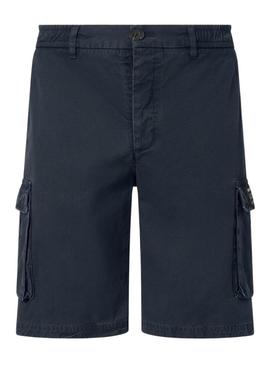 Shorts Ecoalf Ethic marinho para homem.