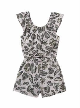 Conjunto Mayoral babados verde para menina.