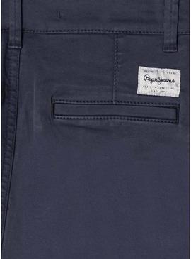 Calça Pepe jeans Junior slim chino azul infantil