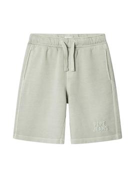 Bermudas Pepe Jeans Charles verde para crianças.
