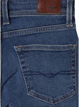 Bermudas Pepe Jeans Slim em denim azul para menino.