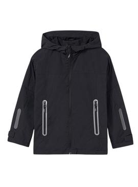  Windbreaker Mayoral athletics preto para menino.