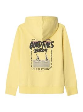  Sweatshirt Pepe Jeans Lewis amarelo para menino