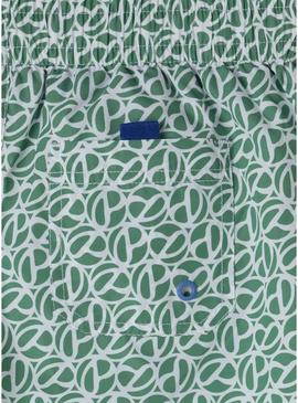  Fato de banho Pepe Jeans estampada verde para menino