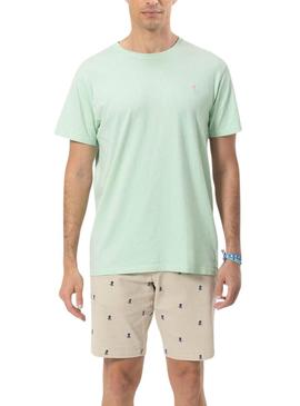 Camisa  El Pulpo Lavado Logo Verde Para Homem