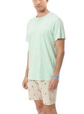 Camisa  El Pulpo Lavado Logo Verde Para Homem