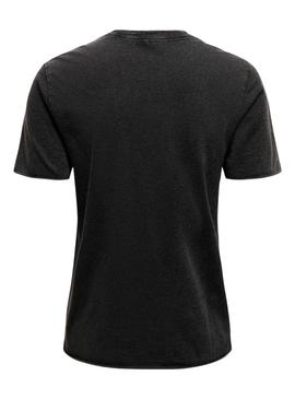 Camisa Only Lucy Nuit Preto para Mulher.