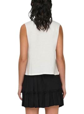Camiseta Only Lucy Nó Eagle Branco Para mulher