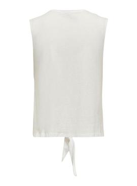 Camiseta Only Lucy Nó Eagle Branco Para mulher