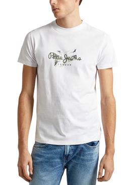 Camisa Pepe Jeans Count Branca para Homem.