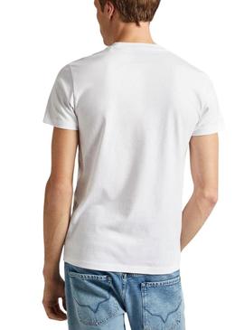 Camisa Pepe Jeans Count Branca para Homem.