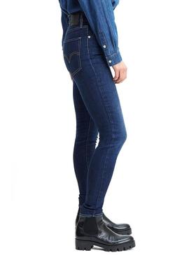 Jeans Levis Mile High Azul Mulher 