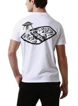 Camiseta Kappa Lamar Branca para Homem
