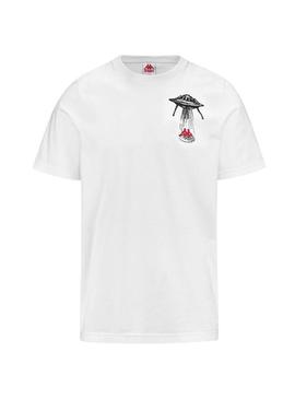 Camiseta Kappa Lamar Branca para Homem
