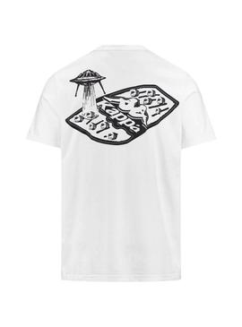 Camiseta Kappa Lamar Branca para Homem