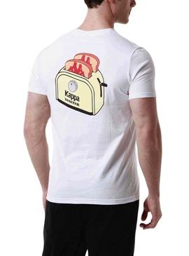 Camisa Kappa Lennox Branca para Homem