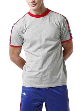 Camiseta Kappa Lilogt Cinza para Homem.