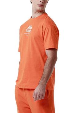 Camiseta Kappa Gastor Laranja para Homem.