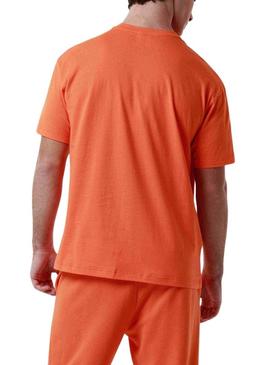 Camiseta Kappa Gastor Laranja para Homem.