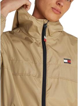 Jaqueta Tommy Jeans Chicago Camel para homem.