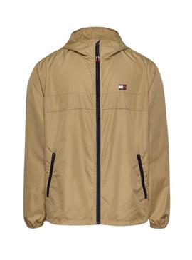 Jaqueta Tommy Jeans Chicago Camel para homem.