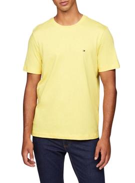 Camiseta amarela Tommy Hilfiger Seasonal para homem.