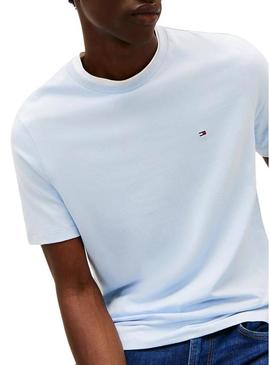 Camiseta Tommy Hilfiger Seasonal azul para homem.