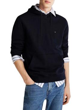 Moletom Tommy Hilfiger Essential Hoody marinho para homem.