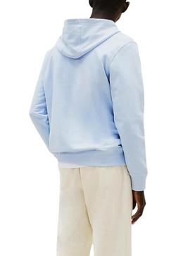 Moletom Tommy Hilfiger Essential Hoody azul para homem.