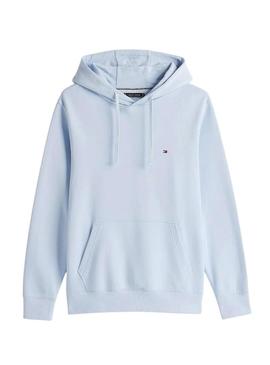 Moletom Tommy Hilfiger Essential Hoody azul para homem.