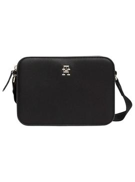 Bolsa Tommy Hilfiger Logotape preta para mulher