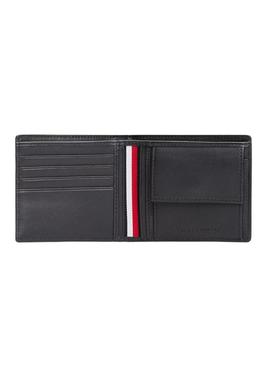 Carteira Tommy Hilfiger Corp azul marinho para homem.