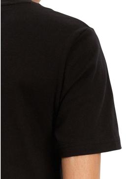 Camisa Tommy Jeans cor Varsity preta para mulher