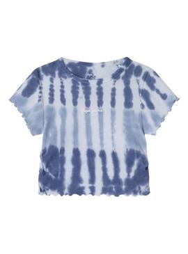 Camiseta Pepe Jeans Stef azul para menina.