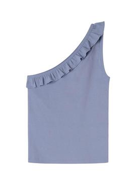 Camisa Pepe Jeans Mirella azul para menina.
