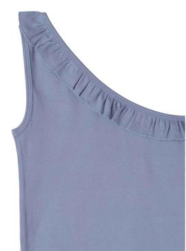 Camisa Pepe Jeans Mirella azul para menina.