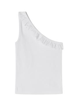 Camiseta Pepe Jeans Mirella branca para menina.
