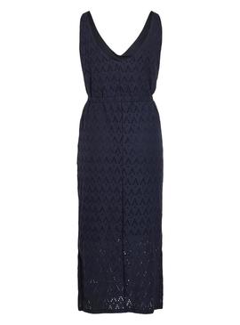 Vestido Vila Vimalina azul marinho para mulher