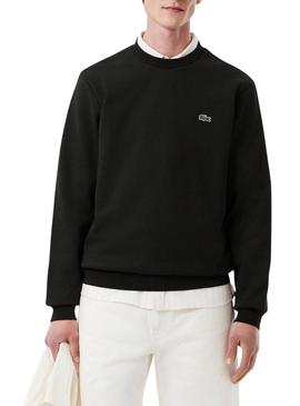 Moletom Lacoste preto com logo para homem.