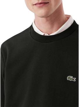 Moletom Lacoste preto com logo para homem.