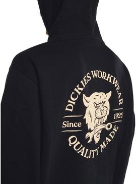 Moletom Dickies Wrench preto com capuz para homem.
