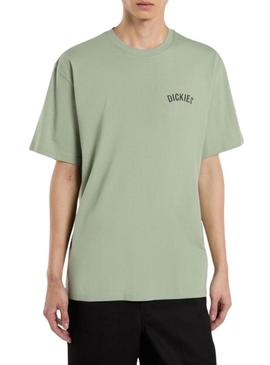 Camiseta Dickies Snake verde para homem.