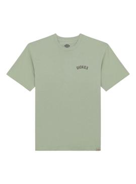 Camiseta Dickies Snake verde para homem.